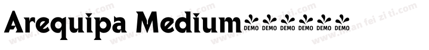 Arequipa Medium字体转换